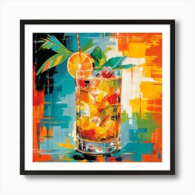 Tequila Cocktail 1 Art Print