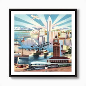 San Francisco Cityscape Art Print