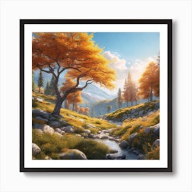 Autumn Forest 16 Art Print