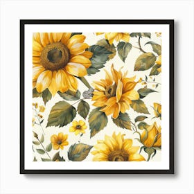 Sunflowers 1 Art Print