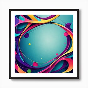 Abstract Swirls Art Print