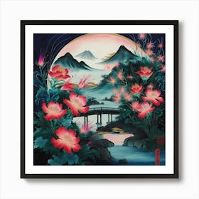 Lotus Flower Art Print