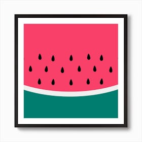 Watermelon Fruit Pattern Art Print