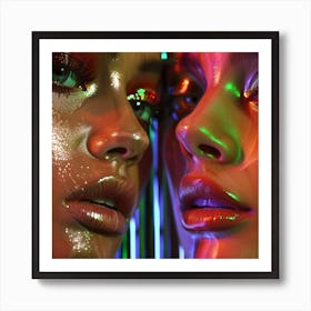 Neon Glow Art Print