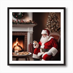 Christmas Santa 2 Art Print