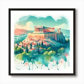 Athens Cityscape Art Print