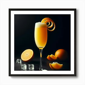 Orange Juice In A Glass Art Print