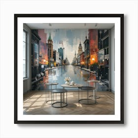 Cityscape Wall Mural 1 Art Print