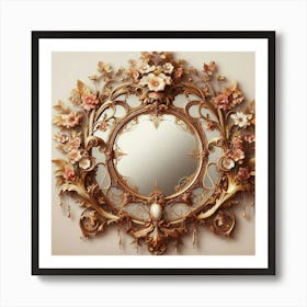 Rococo Mirror Art Print