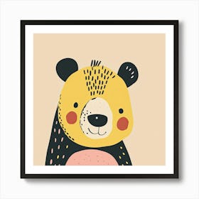 Charming Illustration Bear 2 Art Print