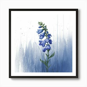 Blue Foxglove Art Print