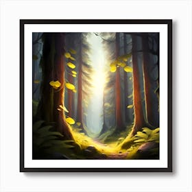 Forest Path Art Print