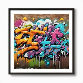 Graffiti Wall Art Art Print