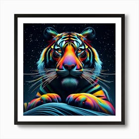 Colorful Tiger Art Print