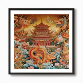 Chinese Dragon Painting 1 Art Print