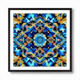 Psychedelic Mandala 34 Art Print