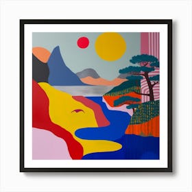 Abstract Travel Collection Japan 2 Art Print