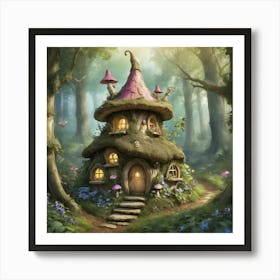 Fairy House In The Forest Art Print 0 Art Print