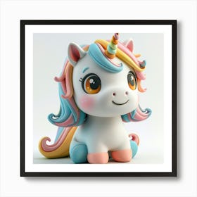 Unicorn 3d Model 26 Art Print