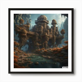 Castle Of Robots Art Print