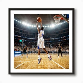 Ball Net Basketball Court Athlete Basketball Court Basket Sport Lay Goal Hoop African Ame (7) 1 Art Print