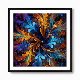 Abstract Flower 6 Art Print