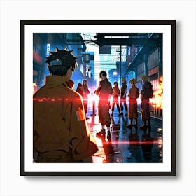 Anime Street Scene Art Print