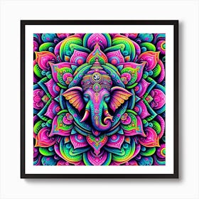 Ganesha Mandala 1 Art Print