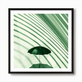 Shadow Of An Umbrella Art Print