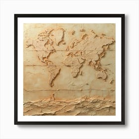 World Map Art 2 Art Print