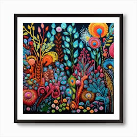 Colorful Flowers 16 Art Print