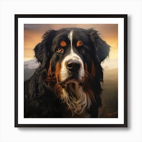 Bernese Mountain Dog 1 Art Print