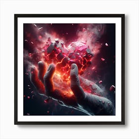 Heart Of Fire 5 Art Print