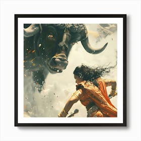 Bhaag Durga Fight Art Print