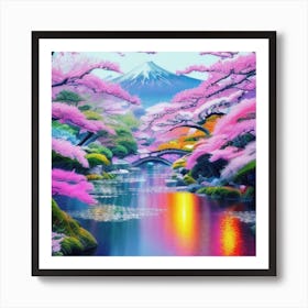 Cherry Blossoms In Spring Art Print