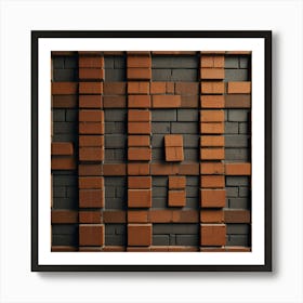 Default Create Unique Design Of Bricks Wall Art 2 Art Print