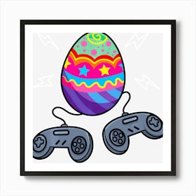 Gamer Easter Egg Gaming Video Game Lover Gifts Kids Boys Art Print