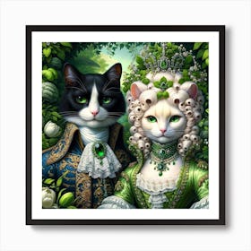 Cat Lovers Art Print