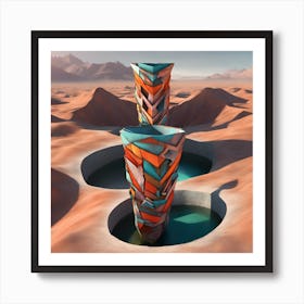 Sand Towers Art Print