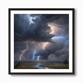 Lightning Storm Art Print