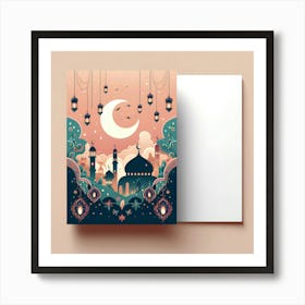 Ramadan Greeting Card 2 Art Print