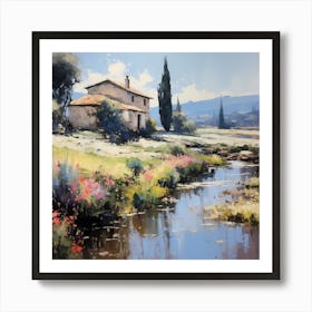 Ethereal Tuscan Twilight Art Print