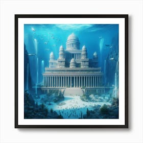 Underwater Palace Art Print