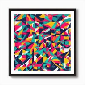 Abstract Geometric Pattern 16 Art Print