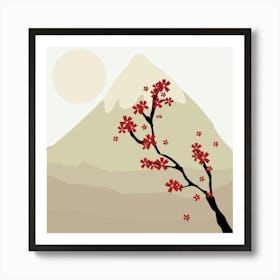 Art Blossoms Floral Flowers Nature Beautiful Flowers Japanese Landscape Art Print