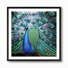 Peacock Art Print