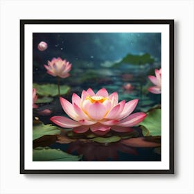 Lotus Flower Art Print