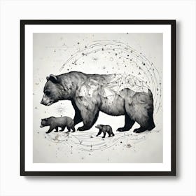 Bear Family Art Print