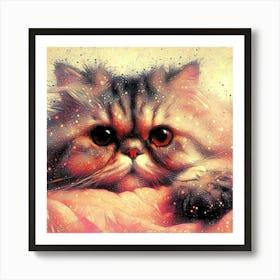 Feline Cat Creative Artwork Illustration 167 Art Print