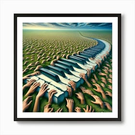 Piano Keys Art Print